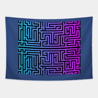 The blue maze Tapestry