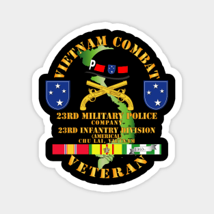 Vietnam Combat Veteran w 23rd Military Police Co w 23rd ID Magnet