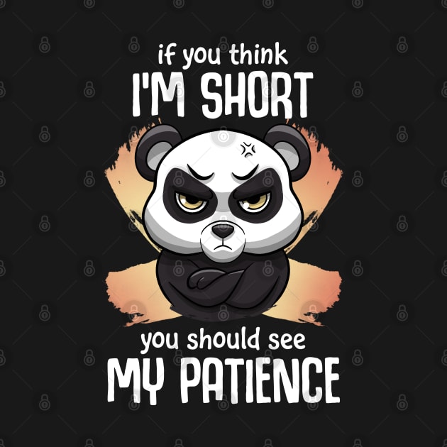 Impatient Short Panda by MerchBeastStudio