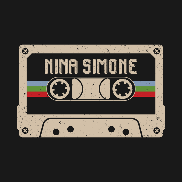 Nina Simone Vintage Cassette Tape by Horton Cyborgrobot