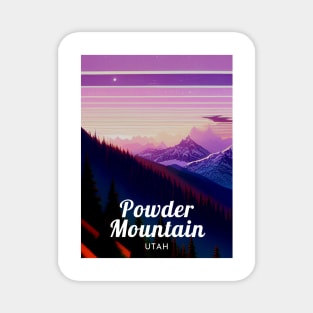 Powder Mountain Utah United States ski Magnet