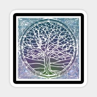 Tree of Life Medieval batik style Renaissance fair ren festival deadhead Magnet