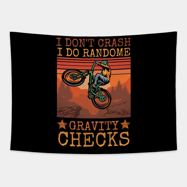 I Don't Crash I Do Random Gravity Checks Tapestry by JustBeSatisfied