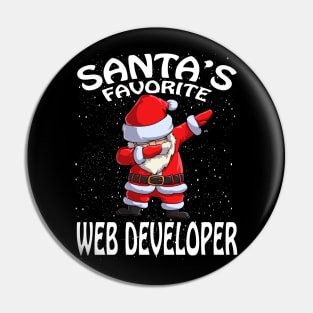 Santas Favorite Web Developer Christmas Pin