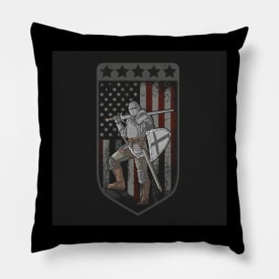 knight full armor sword Pillow