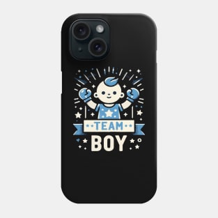 Team Boy Baby Announcement Gender Reveal Family Party Boxing Phone Case