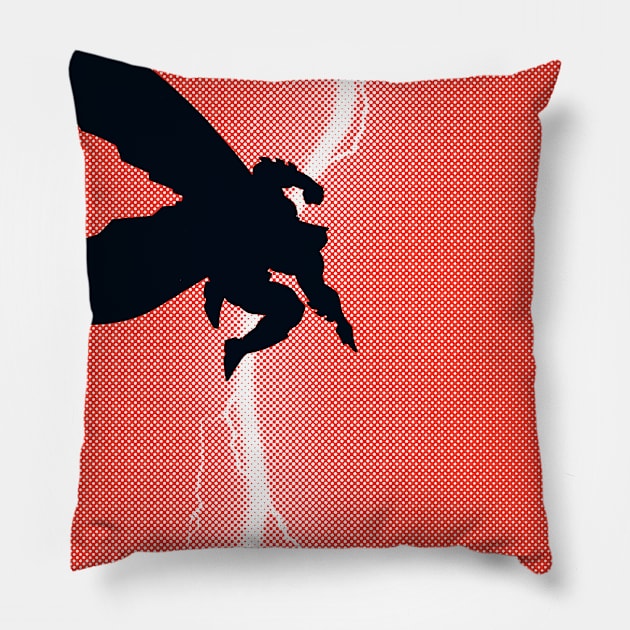 Knight Lightning Pillow by SkipBroTees