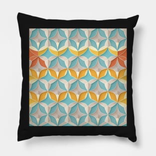 Geometric Repeating Pattern, pastel colours Pillow