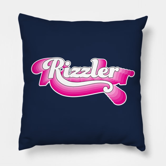 Pink Rizzler Pillow by ameemax