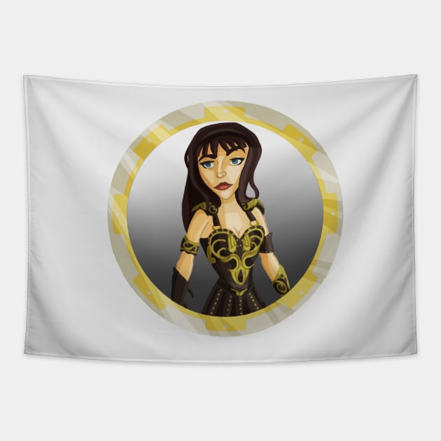 Warrior Princess Tapestry by Eterea