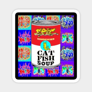 Epic Cat fish Soup Pop Art Magnet