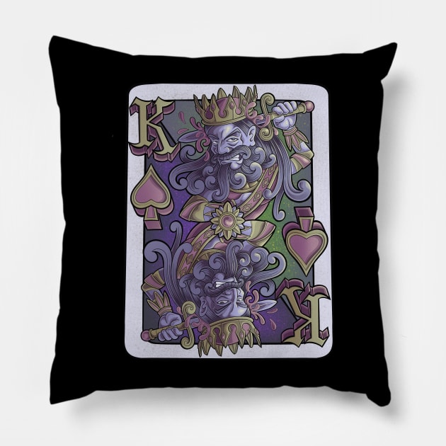 King of Spades Pillow by danielcolumna_art