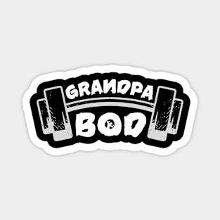 Grandpa Bod Weightlifter Grandfather Magnet