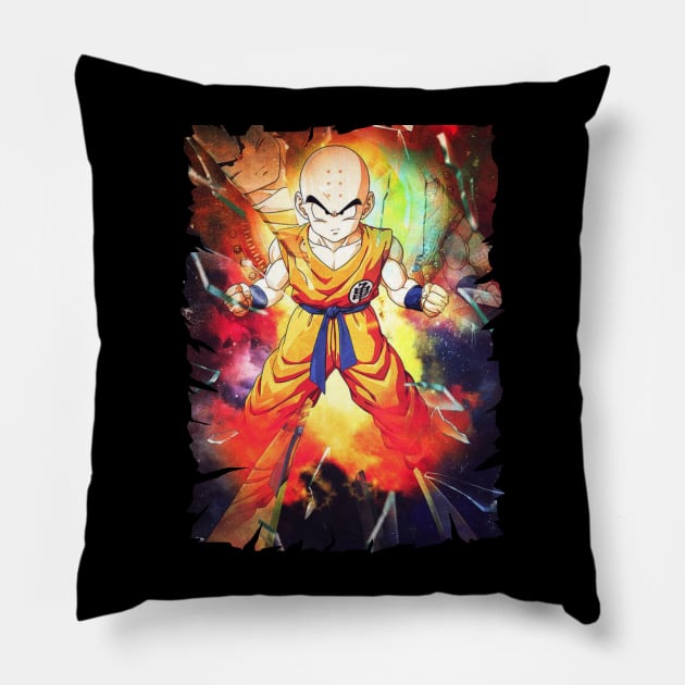 KRILLIN ANIME MERCHANDISE Pillow by Rons Frogss