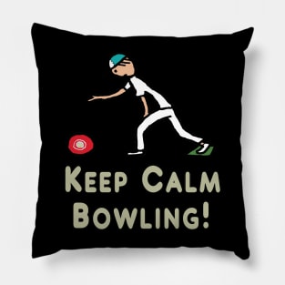 Keep Calm Lawn Bowls Pillow