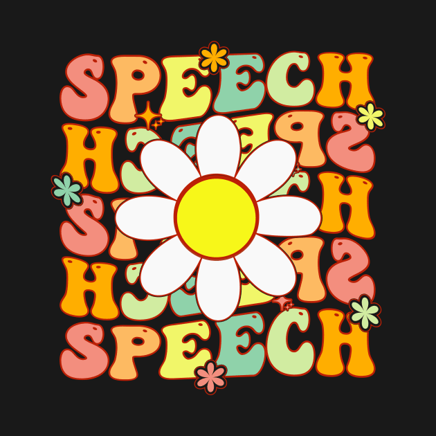 Groovy Speech Pathologist Speech Language Therapy SLP by Merchby Khaled