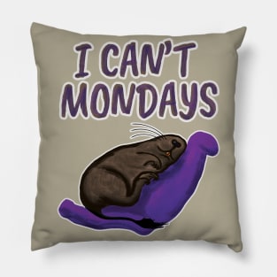 Degu - I can't mondays Pillow