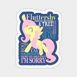 Many Words of Fluttershy Magnet