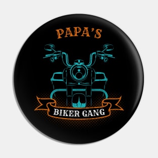 Papa's Biker Gang Father's Day Pin