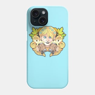 beer girl Phone Case