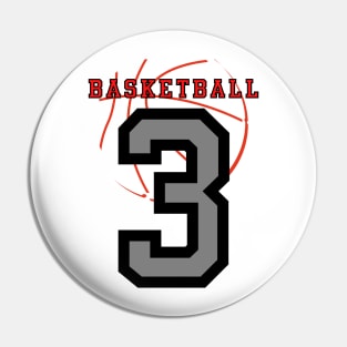 3 BASKETBALL Pin