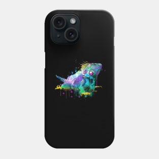Colorful Iguana Art Phone Case