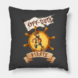 Off-Duty Pirate Pillow