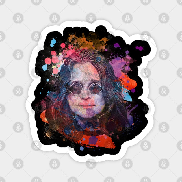 Ozzy Osborne - Watercolor Illustration Magnet by Punyaomyule