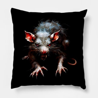 Demonic Horror Rat Pillow