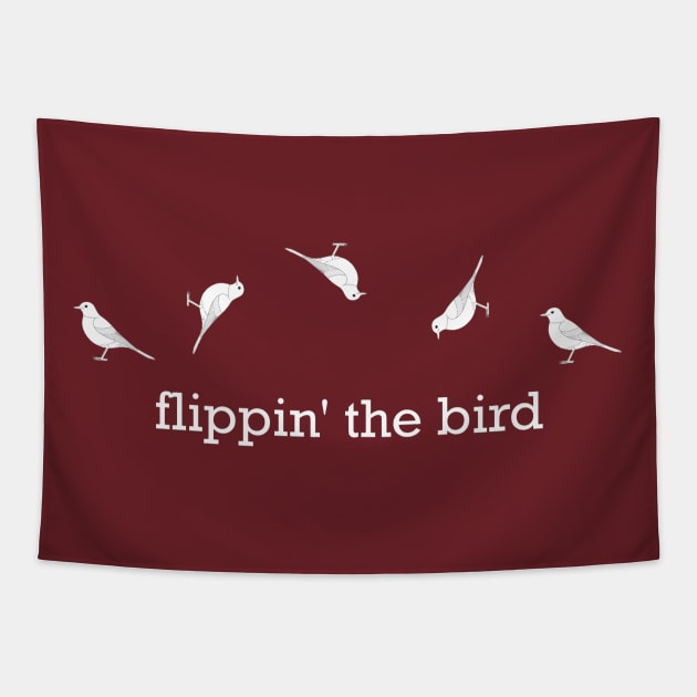 flippin' the bird Tapestry by INLE Designs