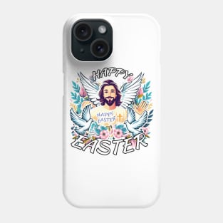 Happy Easter with Jesus Phone Case