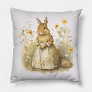 Tasha Tudor Inspired Mother Rabbit Pillow