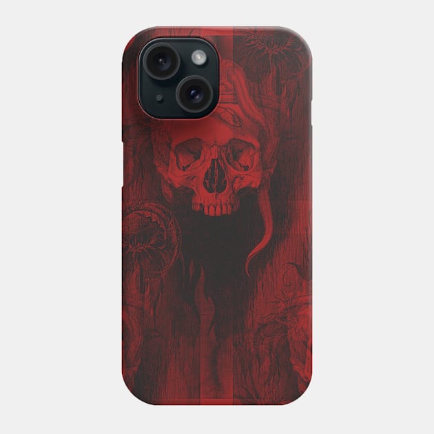 Vintage Skull, Snake, Crown, and Repeat Phone Case by SpiralBalloon