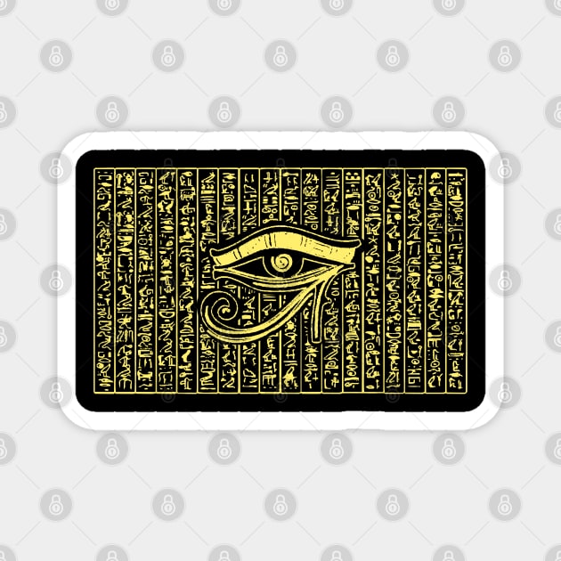 horus eye Magnet by Lamink