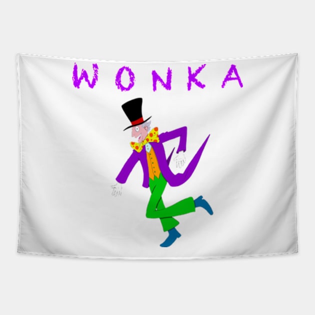 Willy Wonka Tapestry by PacoRubioCastillo