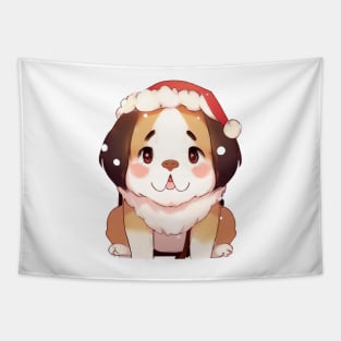 Cute St. Bernard Drawing Tapestry