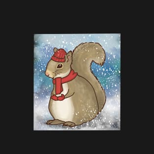 Winter Holiday Squirrel T-Shirt