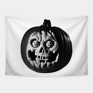 a Eerie Halloween pumpkin carving Tapestry