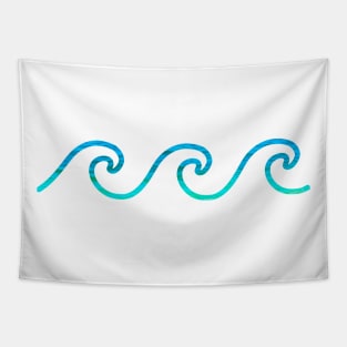 Wave Simple & Minimal Creative Pattern Of Sea Waves Tapestry