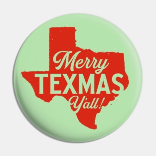 Merry Texmas Y'all - Texas Christmas Pin