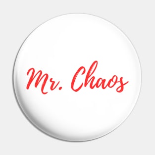 Mr. Chaos (red) Pin
