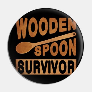 Wooden Spoon Survivor Pin