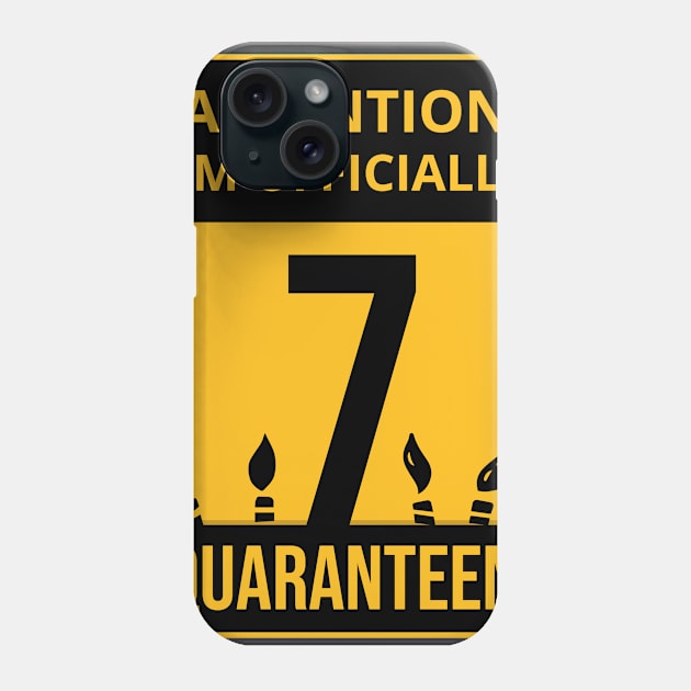 7th Birthday Officially a Quaranteen 7 Years Old Phone Case by heidiki.png