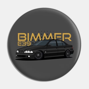 E39 Bimmer series black cars Pin