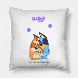 Bluey and bingo love bluey lover Pillow