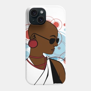 Black Beauty - Bald in White Phone Case