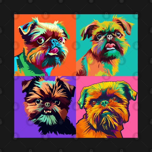 Brussels Griffon Pop Art - Dog Lover Gifts by PawPopArt