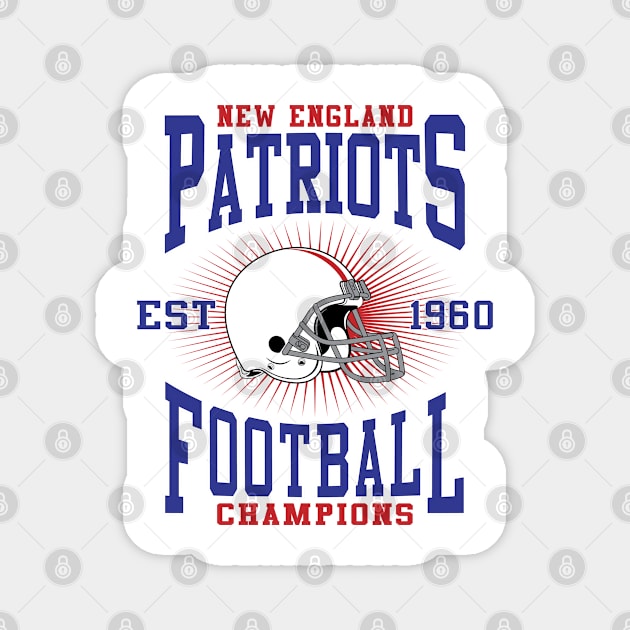New England Patriots Football Champions Magnet by genzzz72