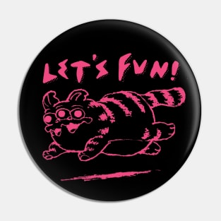 Let's Fun! pink Pin