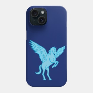 Blue Pegasus Line Drawing Phone Case